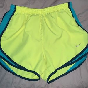 Neon Nike Running Shorts